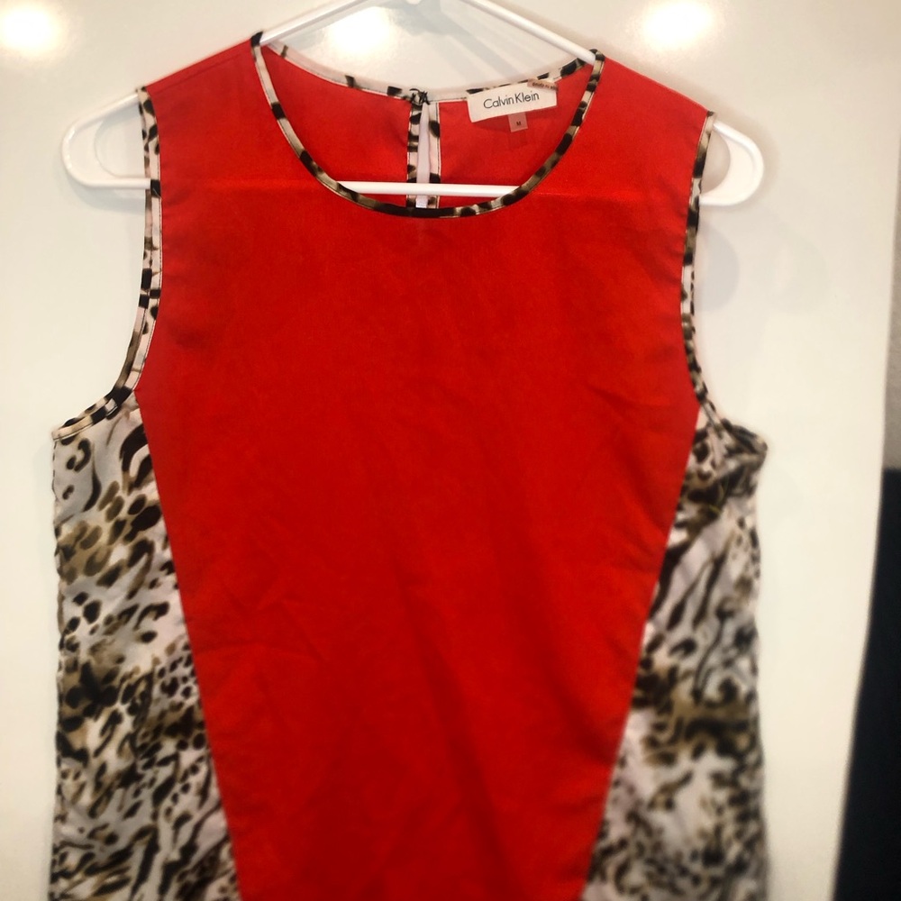 Calvin Klein Sleeveless Dress Top Women's MED